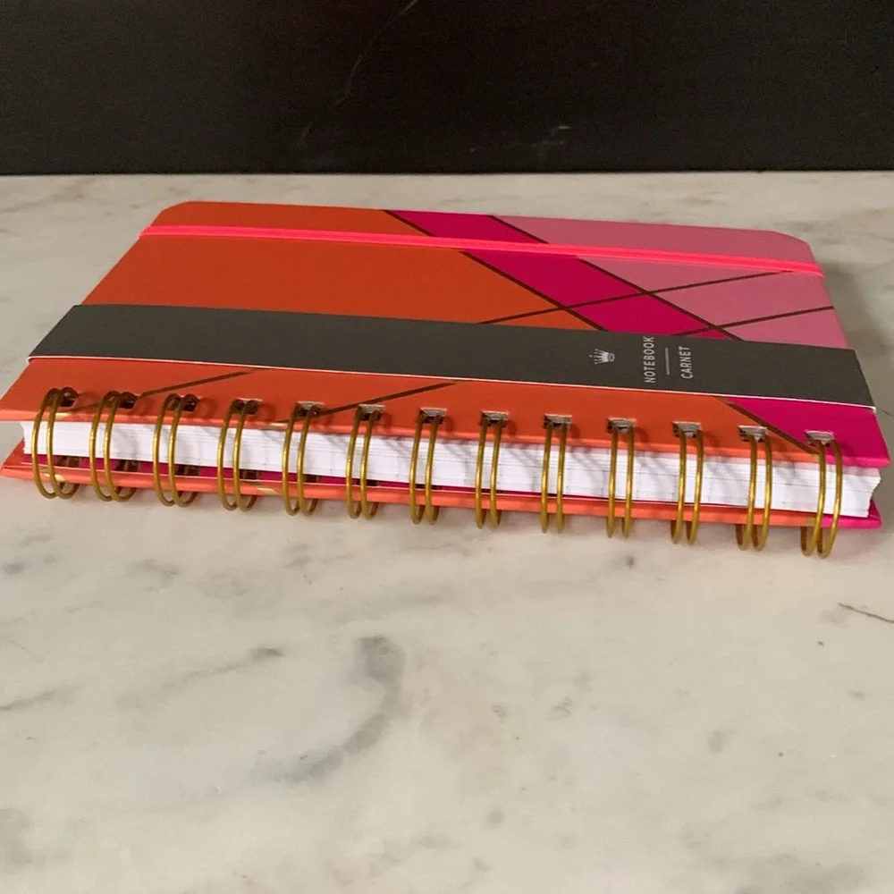 Hallmark Pink and Coral Spiral Notebook